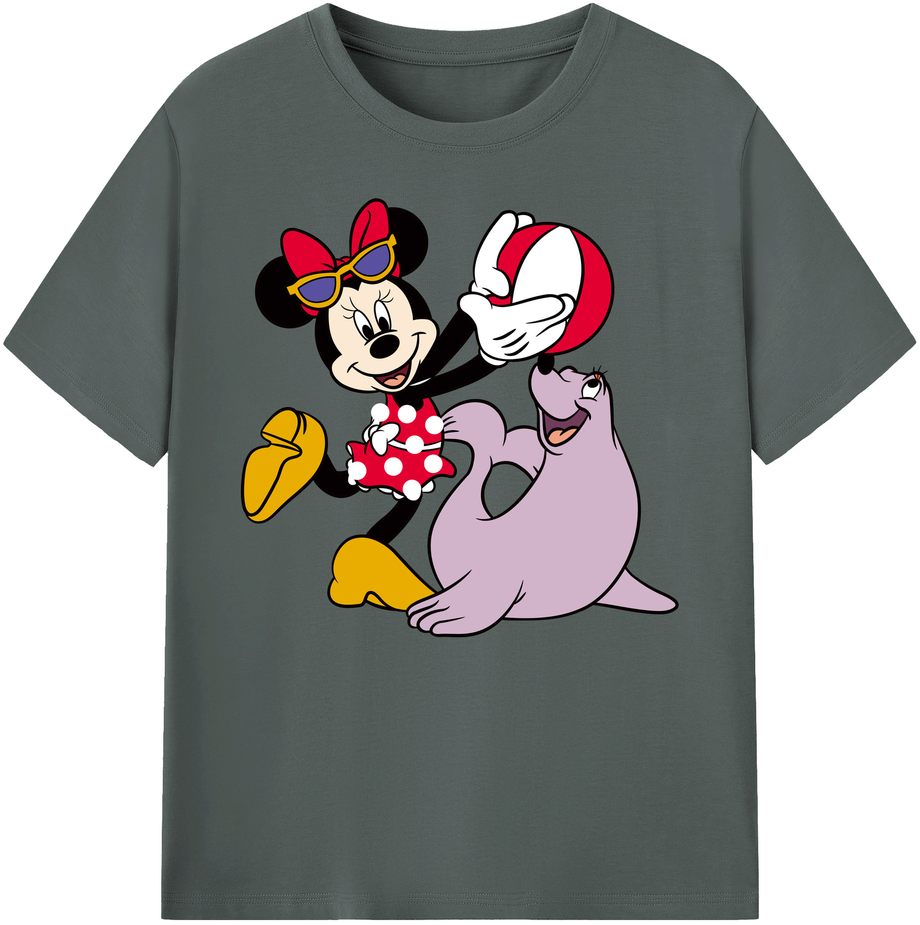 ミッキーマウス Mickey Mouse 綿100％ メンズ半袖Tシャツ｜肌触りやわらか＆通気性